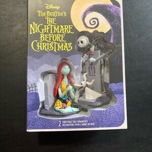 Disney Nightmare Before Christmas holiday Figurine Set - Black, Blue, Red